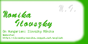 monika ilovszky business card