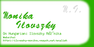 monika ilovszky business card